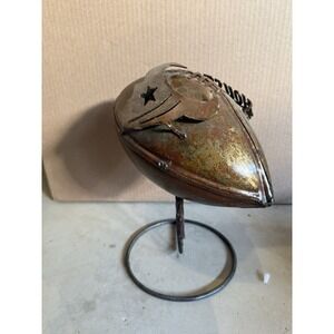 San Francisco 49ers Brass Metal Football With Stand Vintage Collectible RARE